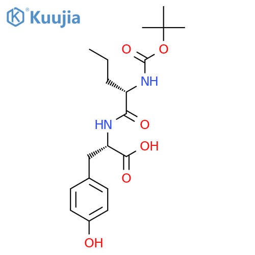 (2S)-2-(2S)-2-{(tert-butoxy)carbonylamino}pentanamido-3-(4-hydroxyphenyl)propanoic acid structure