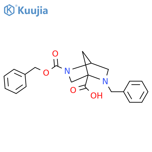 2-Benzyl-5-[(benzyloxy)carbonyl]-2,5-diazabicyclo[2.2.1]heptane-1-carboxylic acid structure