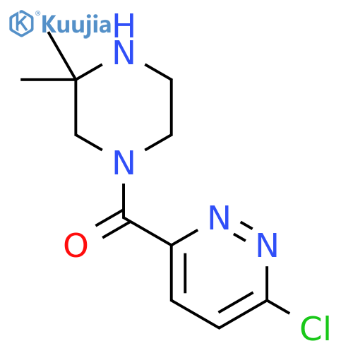 3-Chloro-6-(3,3-dimethylpiperazine-1-carbonyl)pyridazine structure