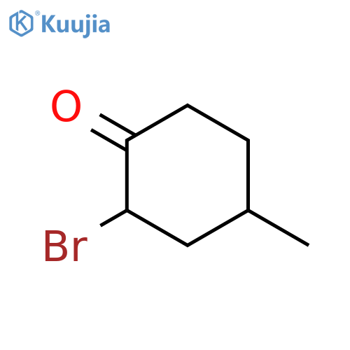2-bromo-4-methylcyclohexan-1-one structure