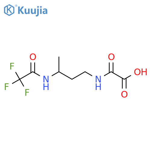 {[3-(2,2,2-Trifluoroacetamido)butyl]carbamoyl}formic acid structure