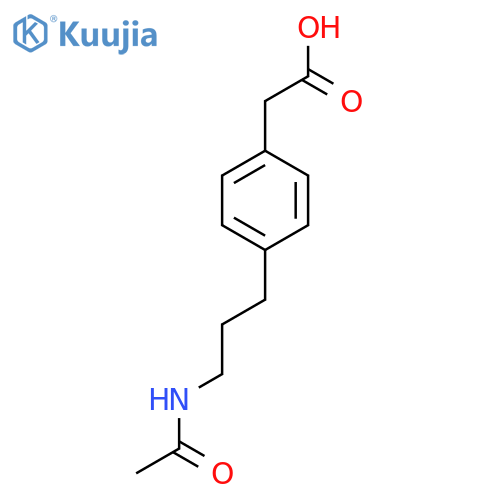 2-[4-(3-Acetamidopropyl)phenyl]acetic acid structure