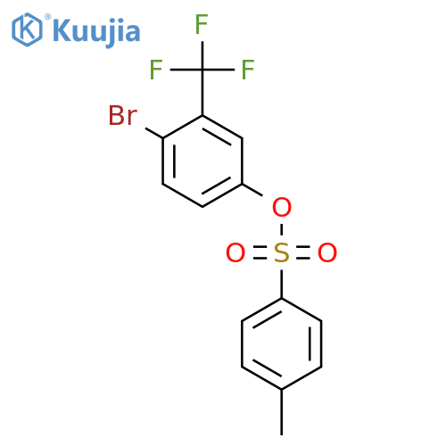 4-Bromo-3-(trifluoromethyl)phenyl 4-methylbenzene-1-sulfonate structure