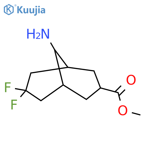 Methyl 9-amino-7,7-difluorobicyclo[3.3.1]nonane-3-carboxylate structure