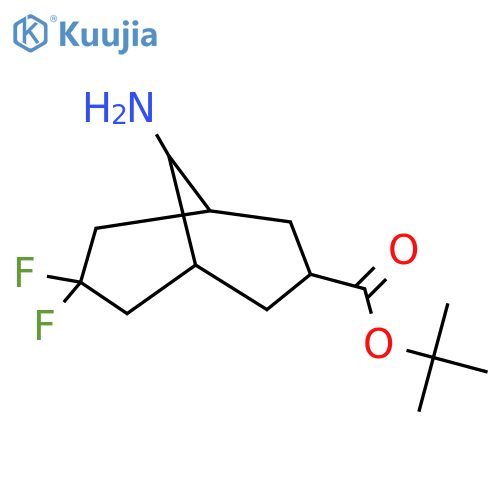 Tert-butyl 9-amino-7,7-difluorobicyclo[3.3.1]nonane-3-carboxylate structure