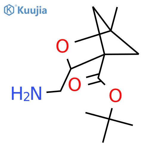 Tert-butyl 3-(aminomethyl)-1-methyl-2-oxabicyclo[2.1.1]hexane-4-carboxylate structure