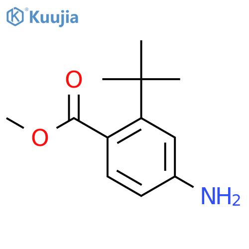 Methyl 4-amino-2-tert-butylbenzoate structure