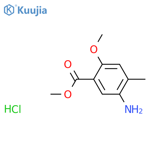 Methyl 5-amino-2-methoxy-4-methylbenzoate hydrochloride structure