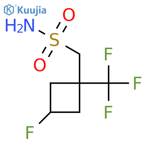 [3-Fluoro-1-(trifluoromethyl)cyclobutyl]methanesulfonamide structure