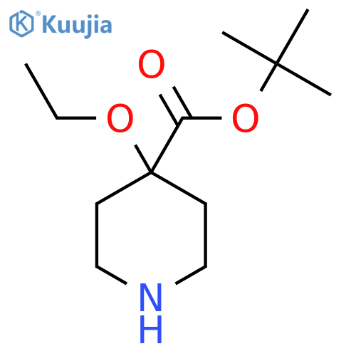 Tert-butyl 4-ethoxypiperidine-4-carboxylate structure