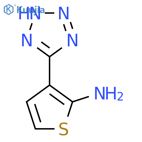 3-(1H-1,2,3,4-tetrazol-5-yl)thiophen-2-amine structure