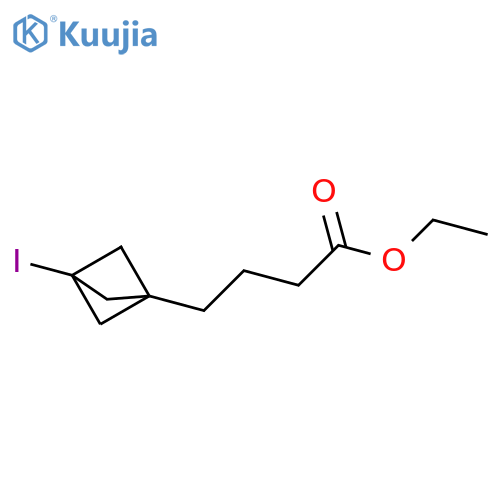 Ethyl 4-{3-iodobicyclo[1.1.1]pentan-1-yl}butanoate structure
