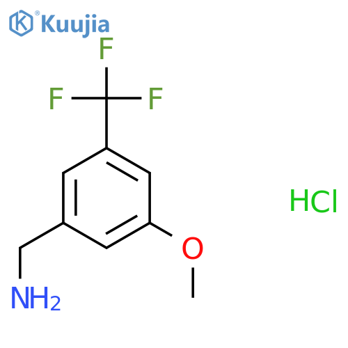 1-[3-Methoxy-5-(trifluoromethyl)phenyl]methanamine hydrochloride structure