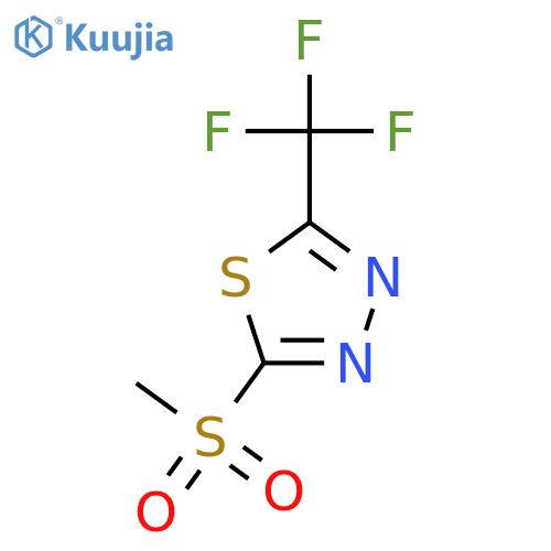 2-(Methylsulfonyl)-5-(trifluoromethyl)-1,3,4-thiadiazole structure