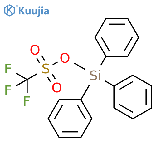 Methanesulfonic acid, trifluoro-, triphenylsilyl ester structure