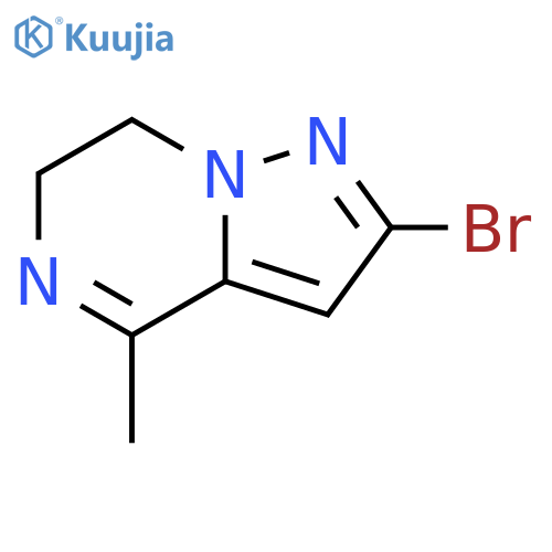Pyrazolo[1,5-a]pyrazine, 2-bromo-6,7-dihydro-4-methyl- structure