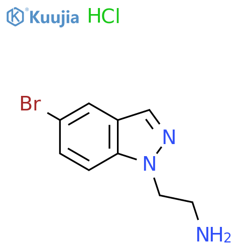 2-(5-bromo-1H-indazol-1-yl)ethan-1-amine hydrochloride structure