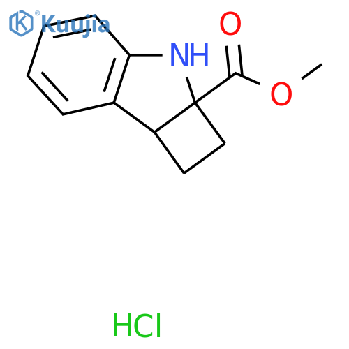 methyl 1H,2H,2aH,3H,7bH-cyclobuta[b]indole-2a-carboxylate hydrochloride structure