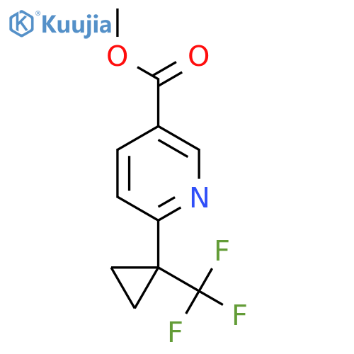 methyl 6-1-(trifluoromethyl)cyclopropylpyridine-3-carboxylate structure