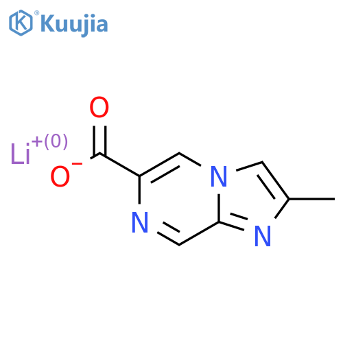 Lithium(1+) 2-methylimidazo[1,2-a]pyrazine-6-carboxylate structure