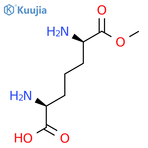 (2S,6R)-2,6-diamino-7-methoxy-7-oxoheptanoic acid structure