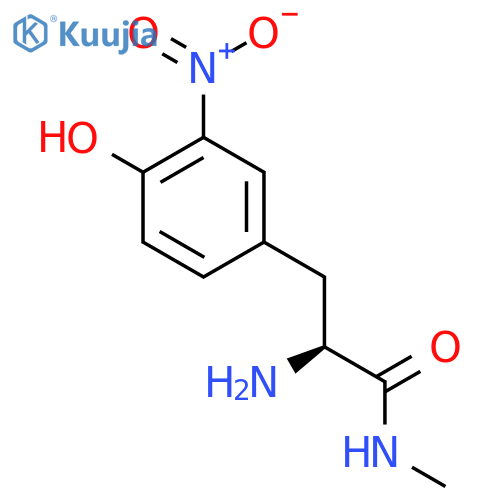 (2S)-2-amino-3-(4-hydroxy-3-nitrophenyl)-N-methylpropanamide structure