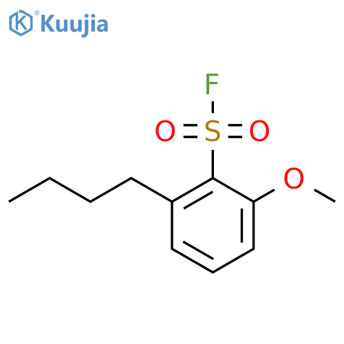 2-Butyl-6-methoxybenzene-1-sulfonyl fluoride structure