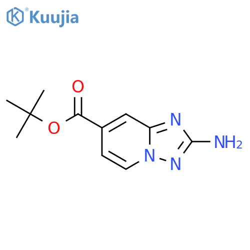 tert-butyl 2-amino-1,2,4triazolo1,5-apyridine-7-carboxylate structure