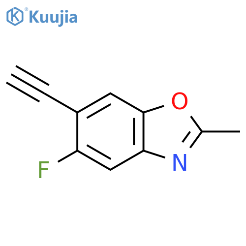 6-Ethynyl-5-fluoro-2-methyl-1,3-benzoxazole structure