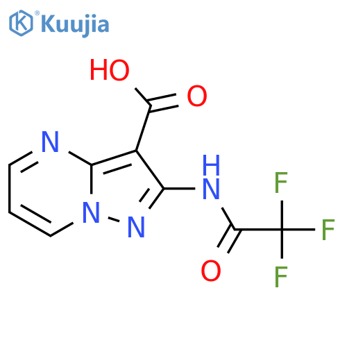 2-(2,2,2-Trifluoroacetamido)pyrazolo[1,5-a]pyrimidine-3-carboxylic acid structure