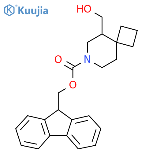 (9H-fluoren-9-yl)methyl 5-(hydroxymethyl)-7-azaspiro[3.5]nonane-7-carboxylate structure