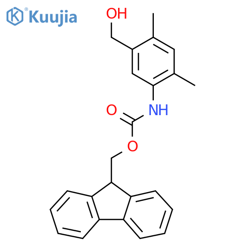(9H-fluoren-9-yl)methyl N-[5-(hydroxymethyl)-2,4-dimethylphenyl]carbamate structure