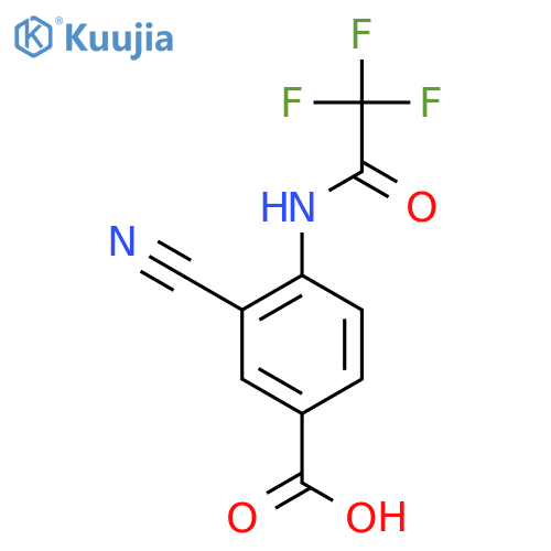 3-Cyano-4-(2,2,2-trifluoroacetamido)benzoic acid structure