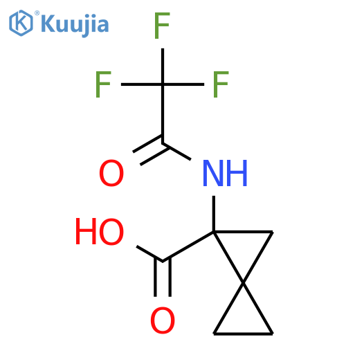 1-(2,2,2-Trifluoroacetamido)spiro[2.2]pentane-1-carboxylic acid structure