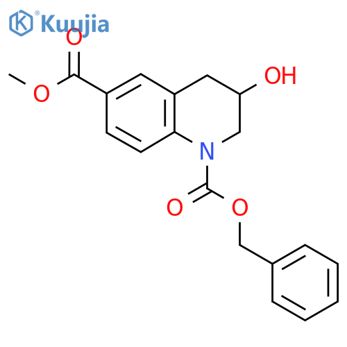 1-Benzyl 6-methyl 3-hydroxy-1,2,3,4-tetrahydroquinoline-1,6-dicarboxylate structure