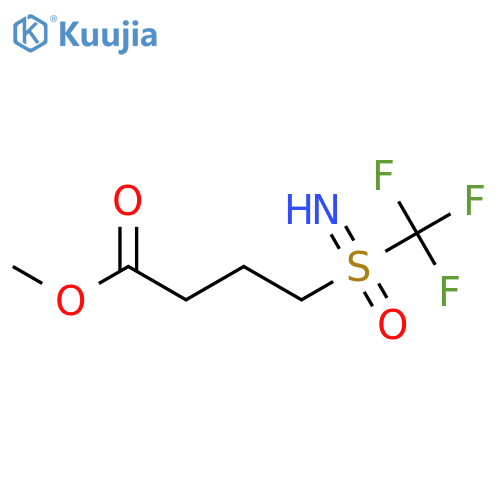 Methyl 4-[imino(oxo)(trifluoromethyl)-lambda6-sulfanyl]butanoate structure