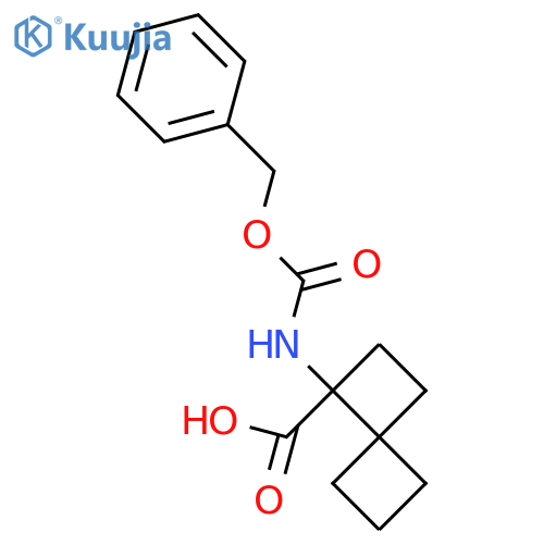 1-{[(Benzyloxy)carbonyl]amino}spiro[3.3]heptane-1-carboxylic acid structure