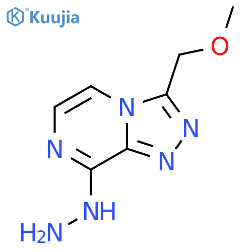 8-Hydrazinyl-3-(methoxymethyl)-[1,2,4]triazolo[4,3-a]pyrazine structure