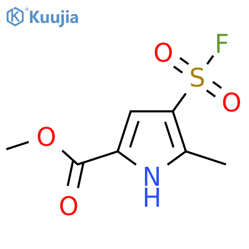 methyl 4-(fluorosulfonyl)-5-methyl-1H-pyrrole-2-carboxylate structure