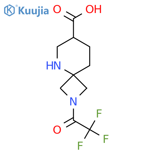 2-(2,2,2-Trifluoroacetyl)-2,5-diazaspiro[3.5]nonane-7-carboxylic acid structure