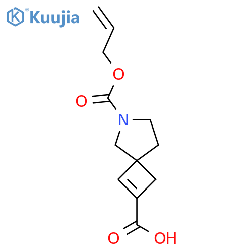 6-[(Prop-2-en-1-yloxy)carbonyl]-6-azaspiro[3.4]oct-1-ene-2-carboxylic acid structure
