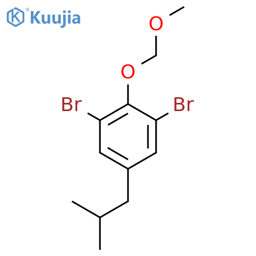 1,3-Dibromo-5-isobutyl-2-(methoxymethoxy)benzene structure