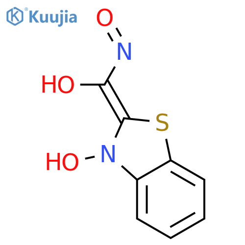2-Benzothiazolecarboxamide,N-hydroxy-, 3-oxide structure