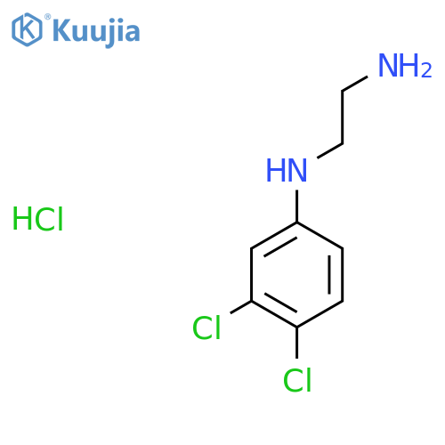 N1-(3,4-dichlorophenyl)ethane-1,2-diamine hydrochloride structure