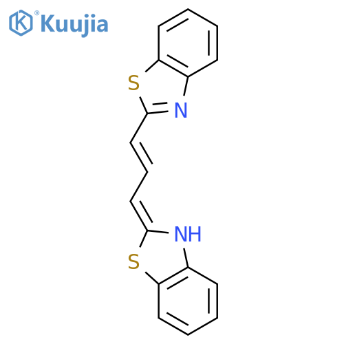 Benzothiazole, 2-[3-(2-benzothiazolyl)-2-propenylidene]-2,3-dihydro- structure