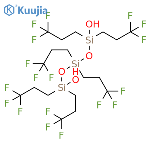 1,5-Trisiloxanediol, 1,1,3,3,5,5-hexakis(3,3,3-trifluoropropyl)- structure