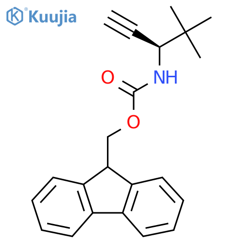 (9H-fluoren-9-yl)methyl N-[(3R)-4,4-dimethylpent-1-yn-3-yl]carbamate structure