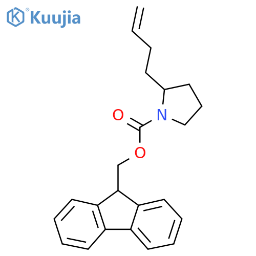 (9H-fluoren-9-yl)methyl 2-(but-3-en-1-yl)pyrrolidine-1-carboxylate structure