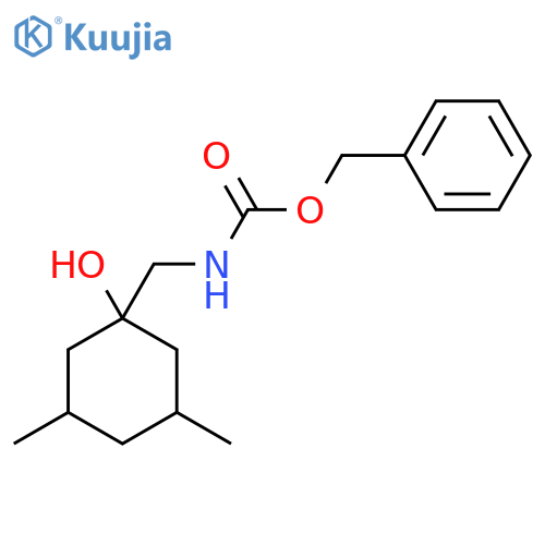 benzyl N-[(1-hydroxy-3,5-dimethylcyclohexyl)methyl]carbamate structure