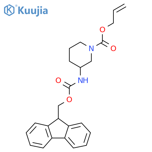 prop-2-en-1-yl 3-({[(9H-fluoren-9-yl)methoxy]carbonyl}amino)piperidine-1-carboxylate structure